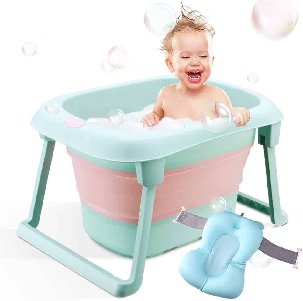 BEWAVE Portable Folding Infant Bathtub for1-5 Years