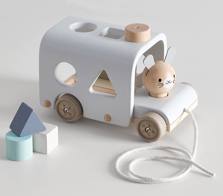 Pottery Barn Kids Plan Toys x Pbk Bunny Sorting Bus