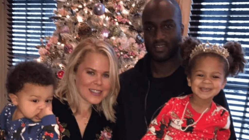 Virgil Abloh with his wife Shannon Sundberg and kids