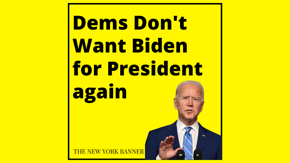 Democrats Say They Don't Want Biden as their 2024 Presidential Candidate